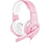 Trust GXT 310P Radius Auriculares Alámbrico Diadema Juego Rosa, Blanco