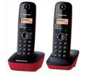 Panasonic KX-TG1612  DECT Negro, Rojo