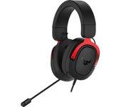 auriculares + micro asus tuf gaming h3 rojo