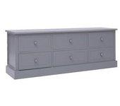 Mueble de TV VIDAXL Gris Madera (108x30x40 cm)