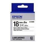 Epson LK-5WBN cinta negro sobre blanco 18 mm