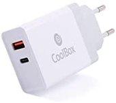 CARGADOR USB-C COOLBOX 36W 3A 1XUSB 1XUSB-C WHITE