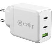 Celly CARGADOR RED 65W 2USBC   1USB PD