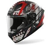 Airoh Valor Ribs Casco - Negro Rojo (L)