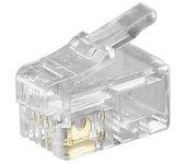 Goobay Conector RJ10 Transparente Pack 10 Unidades