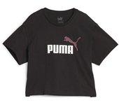 Camiseta de puma girls logo cropped t infantil