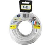 Cable EDM 2 X 0,5 mm Blanco Multicolor 50 m