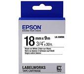 Epson LK-5WBN cinta negro sobre blanco 18 mm