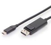 Digitus Cable USB-C a DIsplayPort Macho/Macho 2m Negro