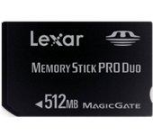 Lexar Tarjeta Memory Stick Pro Duo 512mb