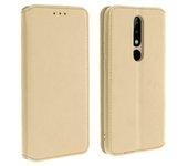 Funda Nokia 5.1 Plus AVIZAR Book Dorado