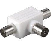 Goobay CA 1007 P Coax Coaxial Blanco