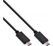 Cable USB INLINE USB C/USB C 1 m Macho/Macho Negro