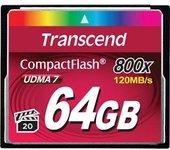 Tarjeta de Memoria TRANSCEND 64GB 800x CF