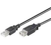 Goobay USB Ext AA 300 HiSpeed Black 3m cable USB USB A Negro