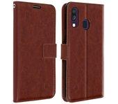 Funda Samsung Galaxy A40 AVIZAR Vintage Wallet Marrón