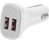 Cargador de coche startech usb2pcarwhs blanco