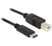 DeLOCK 83601 cable USB 1 m USB C USB B Negro