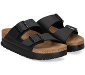 Sandalia Birkenstock Plataforma en negro mujer