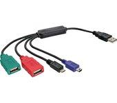 InLine 33294V - Cable USB, Negro