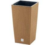 Macetero Ocre Rato Square Eco 29x29x55 Cm, 14 L