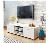 Mueble TV blanco brillante 120x40,5x35 cm