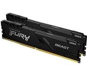 DDR4 KINGSTON 2X8GB 3600 FURY BEAST NEGRO