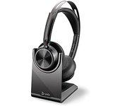 POLY Voyager Focus 2 UC Auriculares Inalámbrico y alámbrico Diadema Oficina/Centro de llamadas USB Tipo C Bluetooth Base de carga Negro