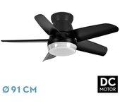 Ventilador DC Neutron 24W Negro 5 Aspas FABRILAMP