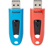 ultra 64gb usb 3.0 flash drive 130mb s read twin pack (blue a nd