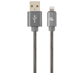 Cablexpert CC-USB2S-AMLM-1M-BG cable de conector Lightning 8 m Gris