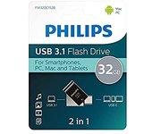 Philips 2 en 1 32Gb Otg Usb C+Usb 3.1