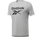 Camiseta de Manga Corta Reebok  para hombre en color gris