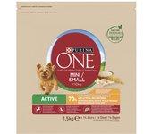 1.5 KIL Purina One Mini Active Pollo pienso para perros