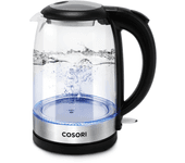 Cosori - hervidor de agua eléctrico kettle chef edition 1,7 l - cristal