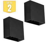 Lote de 2 Vekta-A Black 4W 230lm de paredes LED BRAYTRON