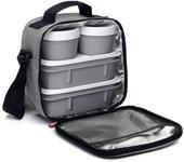 Tatay urban food casual - bolsa térmica porta alimentos 3l con recipientes. denim grey