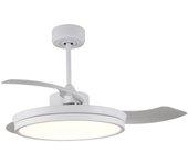 Ventilador dc areca blanco led 48w 3cct