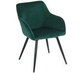 Silla vintage gisele terciopelo verde