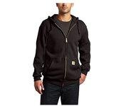 Abrigo Zip Hooded Negro