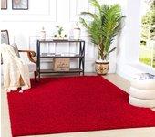 Surya alfombra shaggy moderna rojo 120x170