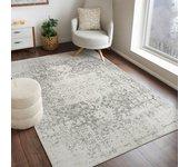 Surya alfombra vintage oriental gris/blanco 160x220