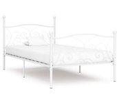 Vidaxl cama con somier sin colchón metal blanco 90x200 cm