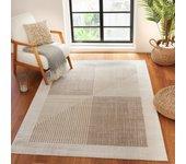 Surya alfombra escandinava bohemia beige/blanco 120x170