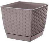 Maceta PROSPERPLAST Ratolla Square (Beis - 19 x 19 x 15.9 cm)