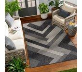 Surya alfombra exterior/interior gris/marfil 120x170