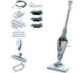 Black+decker bhsm168dsm-qs scopa a vapore lavapavimenti steam mop 13 accessori, guanto che emette vapore, testa pivotante per tutte le superfici, tecn