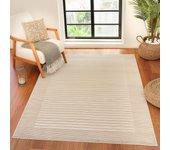 Surya alfombra escandinava a rayas beige/blanco 200x275