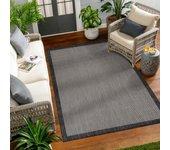 Surya alfombra exterior/interior gris/marfil 160x213