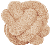 Beliani cojín de bouclé beige claro 19 x 19 cm malni